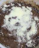Torta de avena y chocolate en microondas