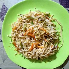 Vegetable noodles A picture of Vegetable noodles.