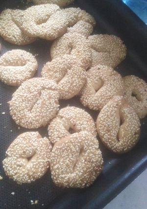 صورة لوصفة كعك بسمسم عطريقتي