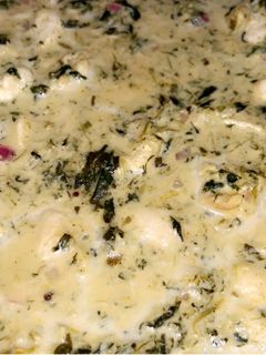 صورة لوصفة دجاج بالسبانخ والطحينيه