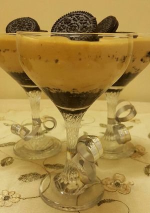 صورة لوصفة حلا كاسات الأوريو🍸