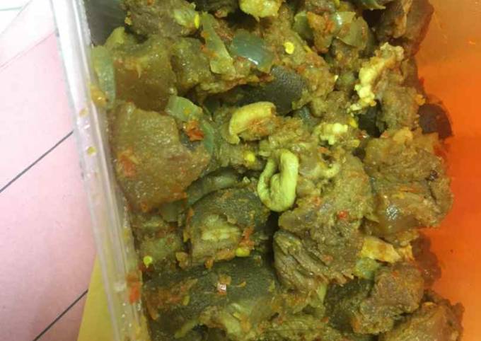 Peppered goat meat
