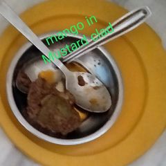 A picture of Mustard mango pickle.