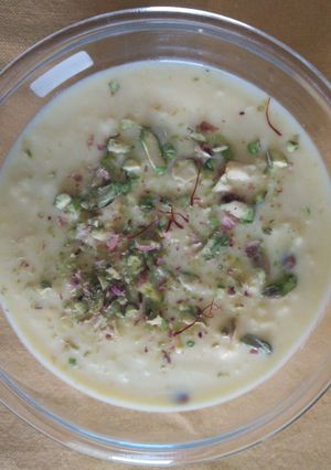A picture of Paneer ki kheer.