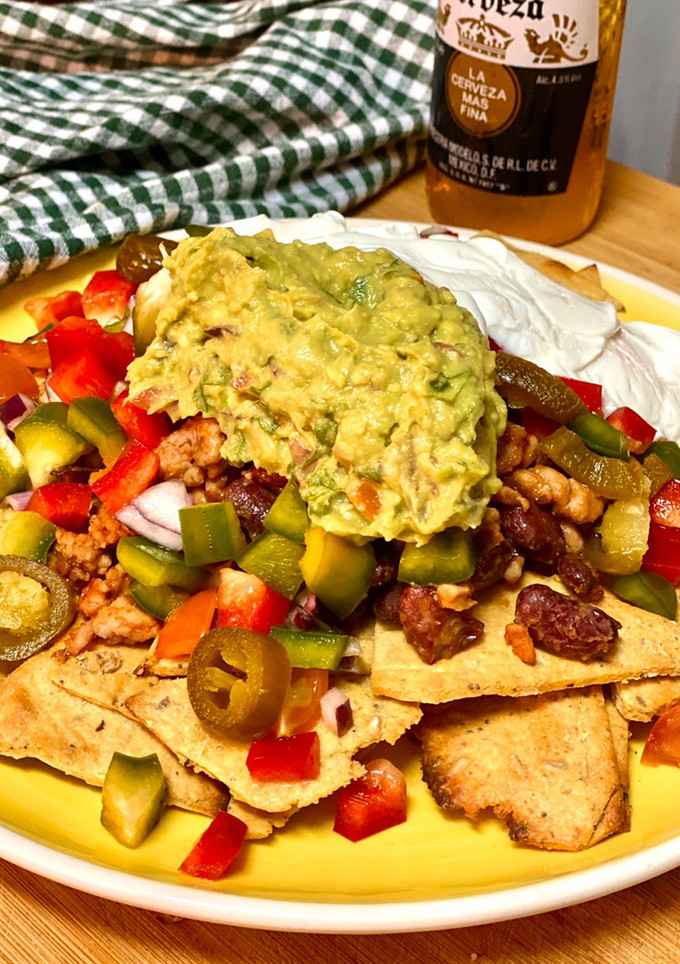 Una foto de Nachos mexicanos caseros