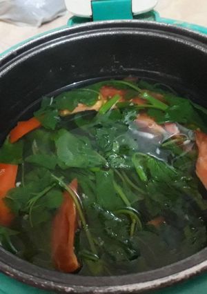 Foto resep Bening Bayam Magicom Praktis