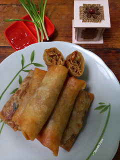 Foto resep Lumpia Rebung Ayam Udang