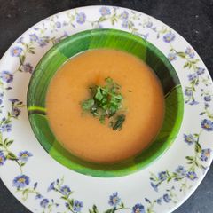 A picture of Winter special Carrot Ginger Soup.