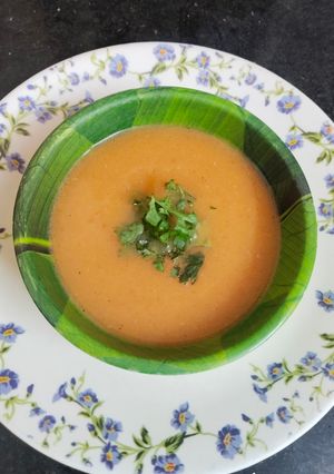A picture of Winter special Carrot Ginger Soup.