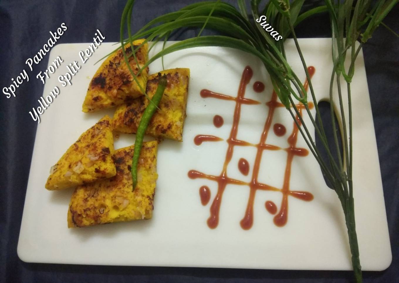 Ramladu Pancakes with Yellow Lentils, Spicy Pancakes