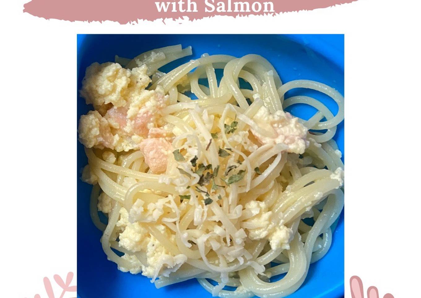 Spaghetti Carbonara with Salmon MPASI 1+