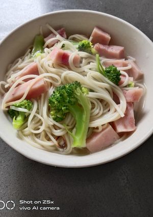 A picture of Noodle with Ham.