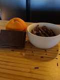 Cáscaras de naranja bañadas en chocolate