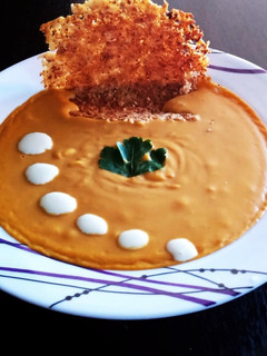 Una foto de Sopa crema de calabaza