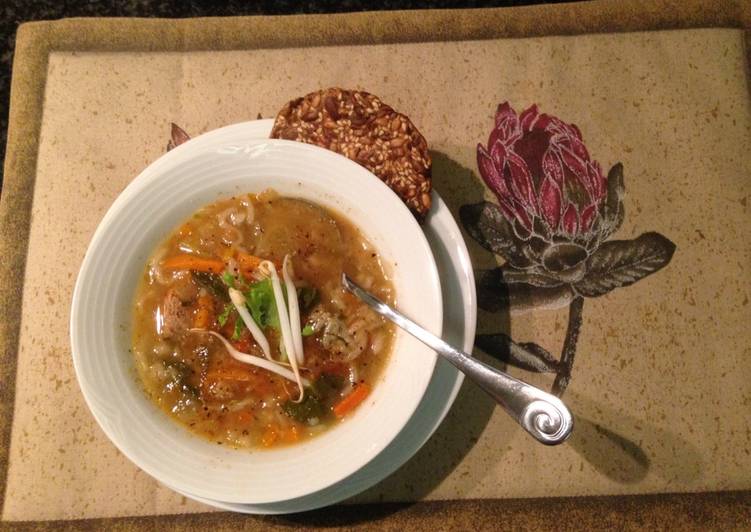 Winter Beef and veggie soup