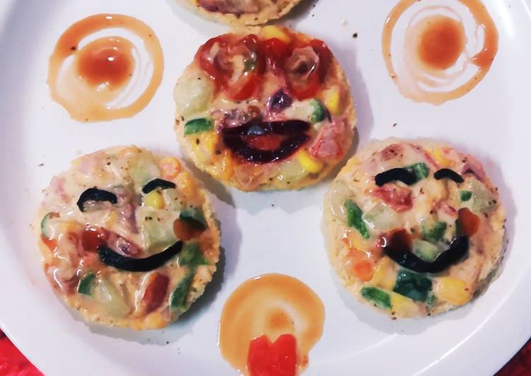 Recipe of Homemade Open Sweet Salad Smiley Sandwiches