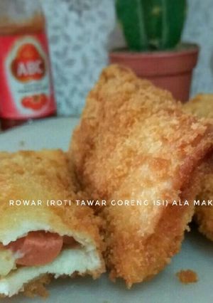 Foto resep ROWAR (Roti Tawar goreng isi)