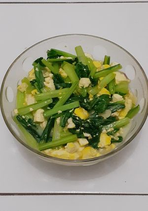 Foto resep Oseng sawi tahu