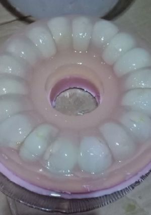 Foto resep Pudding leci lapis