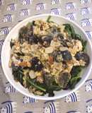 Spinach with Century Egg