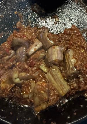 A picture of Eggplant Balado (Sambal Terong Balado).