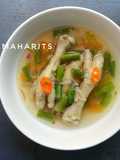 Asem asem ceker ayam buncis (kuah pedas segar)