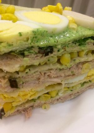 Una foto de Torta fresca verde