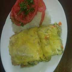 Una foto de Pastel de zapallo Italiano con arroz y tomate (4 a 6 personas)