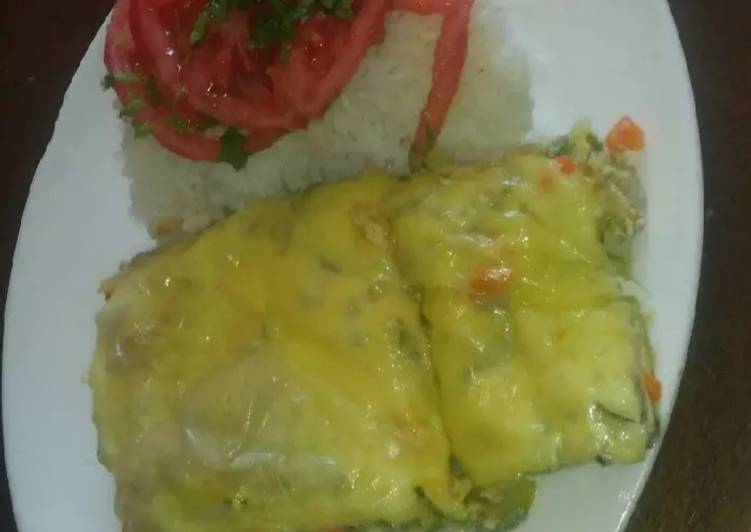 Pastel de zapallo Italiano con arroz y tomate (4 a 6 personas) Receta de Damarys Danaes Marlheyz