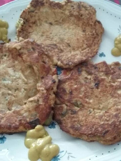 Una foto de Hamburguesas de Atún con pimientos