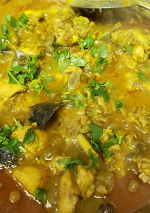 A picture of Spicy Chicken curry.