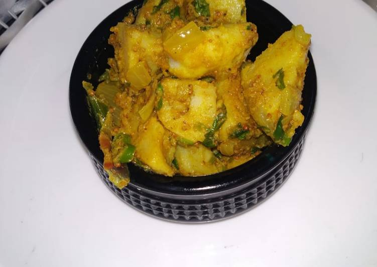 Steps to Prepare Super Quick Homemade Batata ni sukhi bhaji goan style