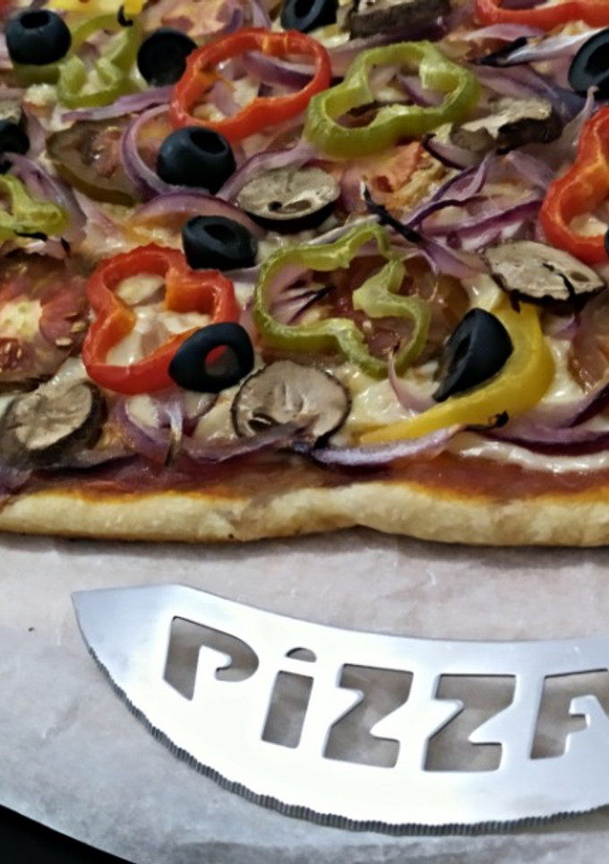 Una foto de Pizza vegetal