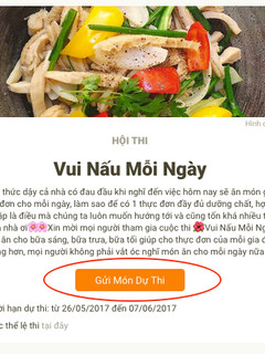 Hình của món Cách gửi món tham dự cuộc thi của Cookpad.