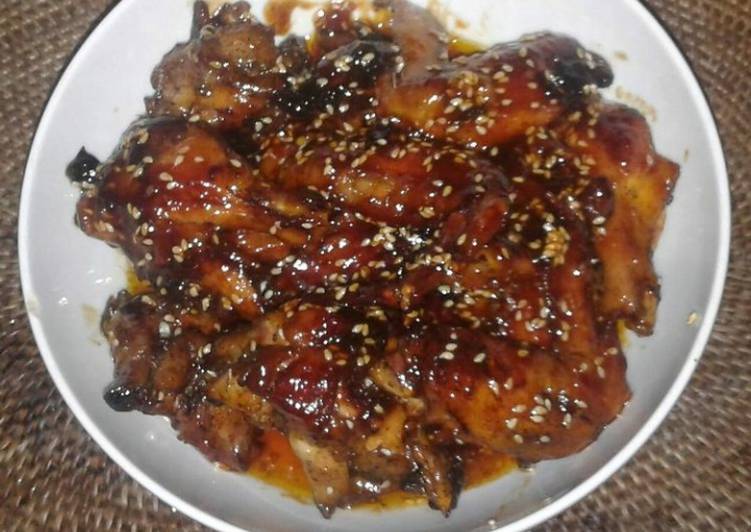 Cara buat Chicken Wing with Honey Barbeque  Cepat
