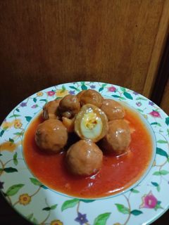Foto resep Bola Daging Telur Puyuh Saos Asam Manis