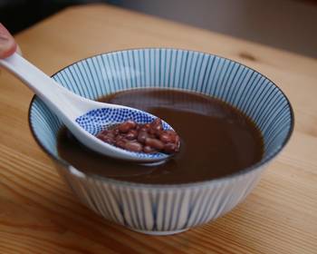 How To Serving Recipe Red Bean Soup Delicious