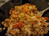 Salteado de verduras con pollo