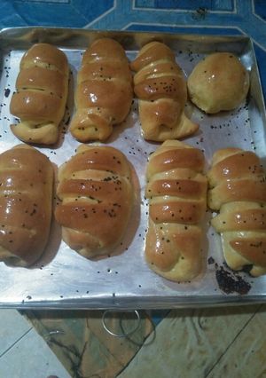 Foto resep Roti isi pisang coklat