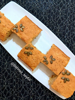 عکسی از دستور کیک کدو حلوایی خام