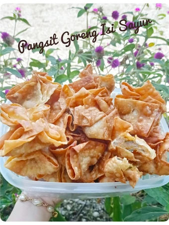 Cara Sederhana Membuat Resep  Pangsit Goreng Isi Sayur yang Lezat, Enak