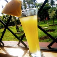 A picture of Pineapple juice(delmonte mwitu🤗😉).