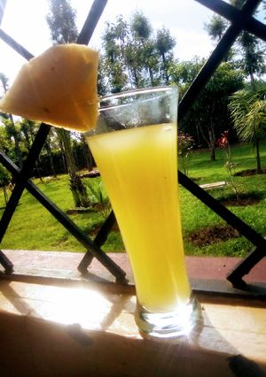 A picture of Pineapple juice(delmonte mwitu🤗😉).