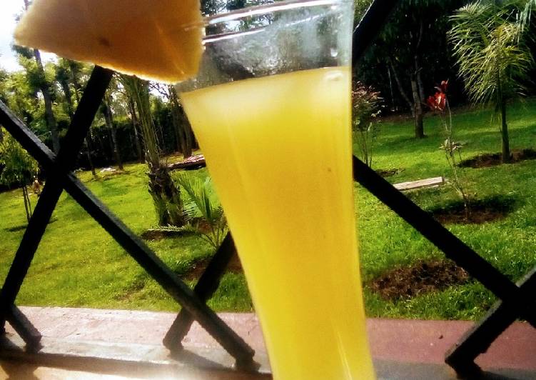 How to Prepare Quick Pineapple juice(delmonte mwitu🤗😉)