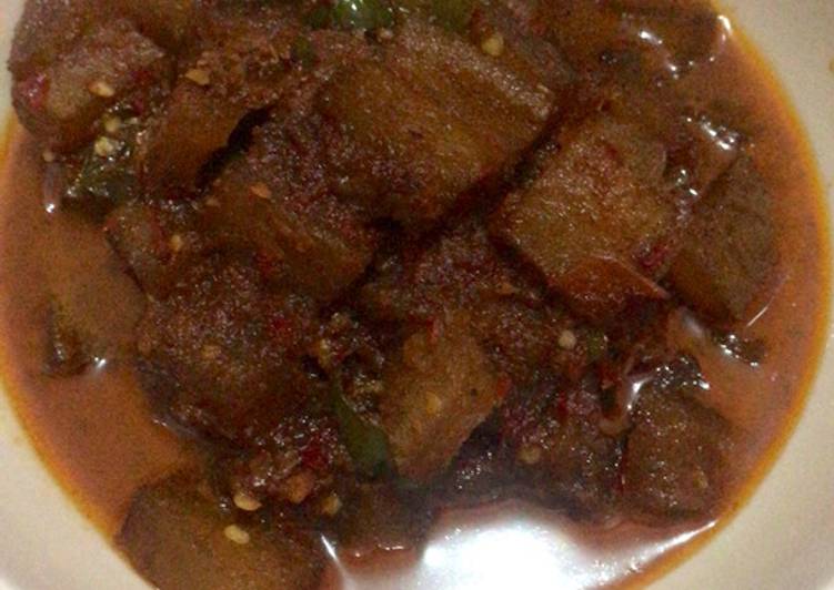 Oseng kikil Cabe Hijau🍖🌶