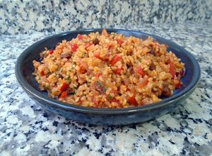 Foto principal de Bulgur con verduras y pasas