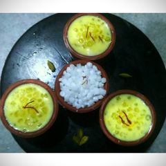 Sago saffron kheer A picture of Sago saffron kheer.