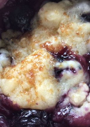 A picture of Blueberry yoghurt Microwave mug muffin❤️🫐.