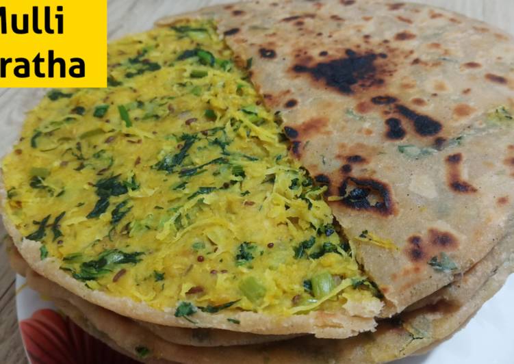 Steps to Prepare Perfect Unique Mooli Paratha Recipe