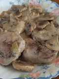 Pork Tenderloin with Mushrooms in Pepper Sauce